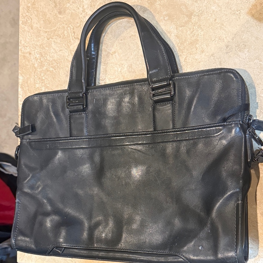 Black Leather Men's Bag